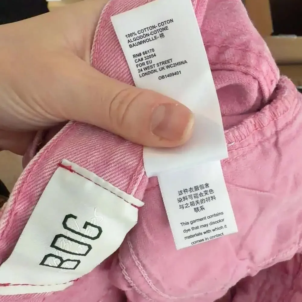 BDG Urban Outfitters Pink Acid Wash Denim Jeans Size 29 100% Cotton Women’s